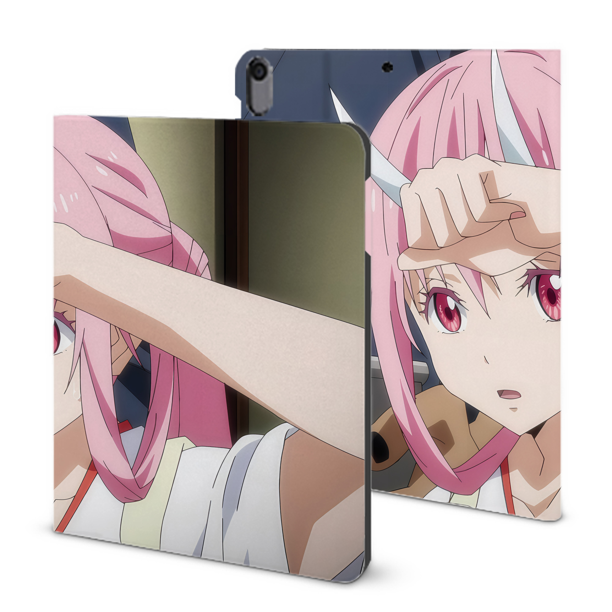 （画像用） 転スラ Regarding Reincarnated to Slime IPad ケース ブック型 PUレザー TPU 耐衝撃 軽量 薄型 ペン収納なし 全面保護 IPad 各モデル対応